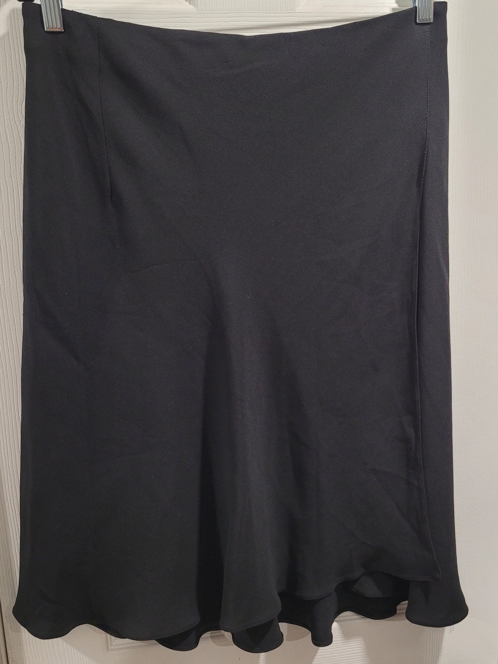Vintage Giorgio Armani 100% Silk Black Flared Skirt BORGO 21